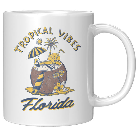 Tropical Vibes Florida Ceramic Mug