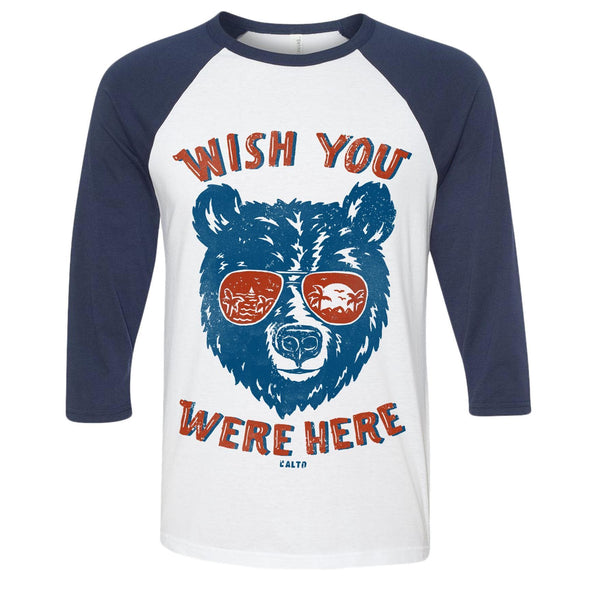 Wish You Were Here Baseball Tee-CA LIMITED