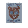 Wish You Were Here Blue Denim Poster-CA LIMITED