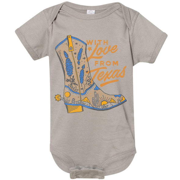 With Love TX Baby Onesie-CA LIMITED