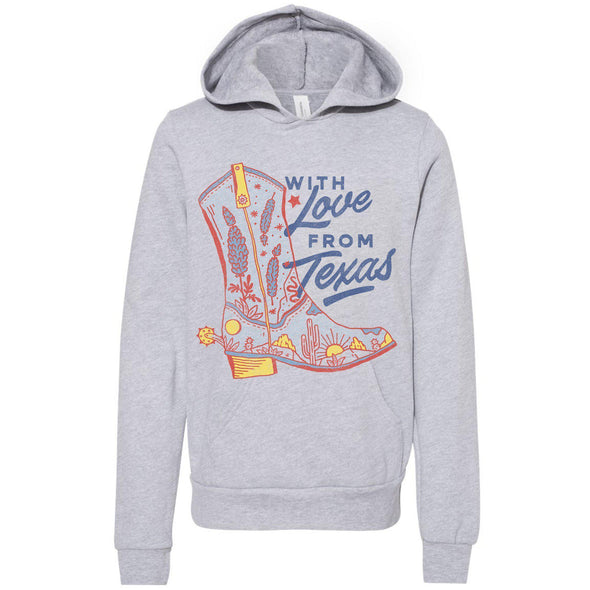 With Love TX Youth Hoodie-CA LIMITED